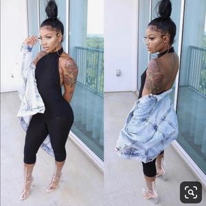 Backless Halter Top Jumpsuit 🖤